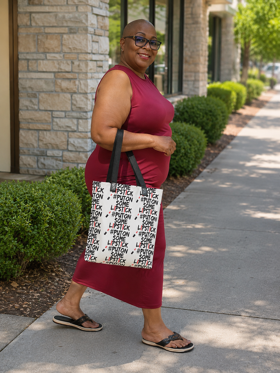 PutOnSomeLipstick Tote bag