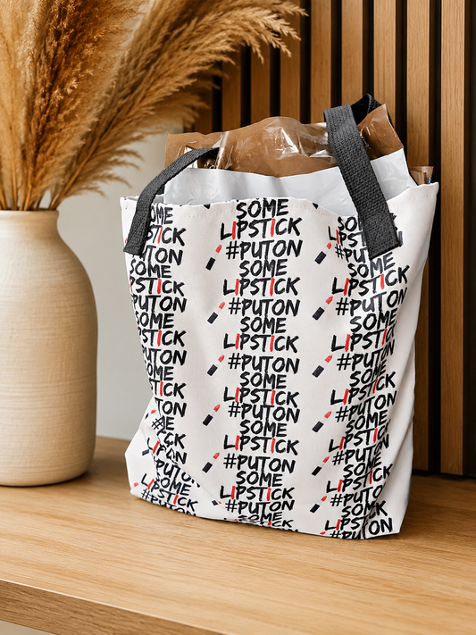 PutOnSomeLipstick Tote bag