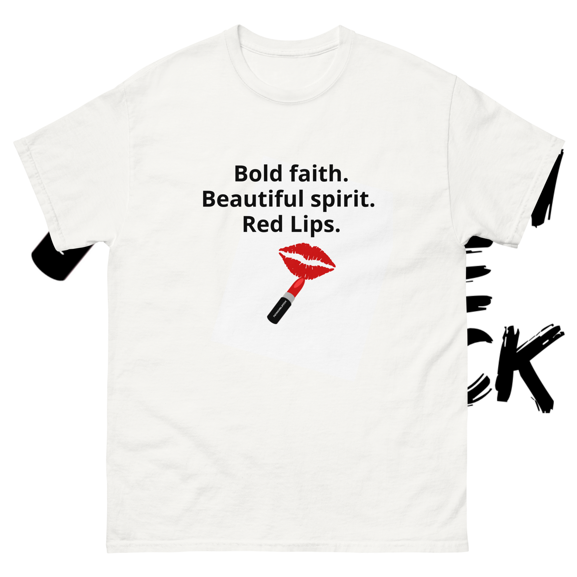 Bold. Beautiful. Red Lips. Empowering t-shirts 