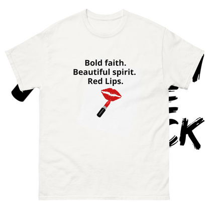 Bold. Beautiful. Red Lips. Empowering t-shirts 