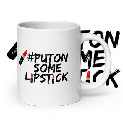 Leave some lipstick on it!  Left- handed white glossy mug.