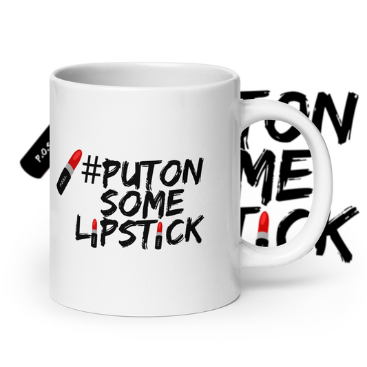 Leave some lipstick on it!  Left- handed white glossy mug.